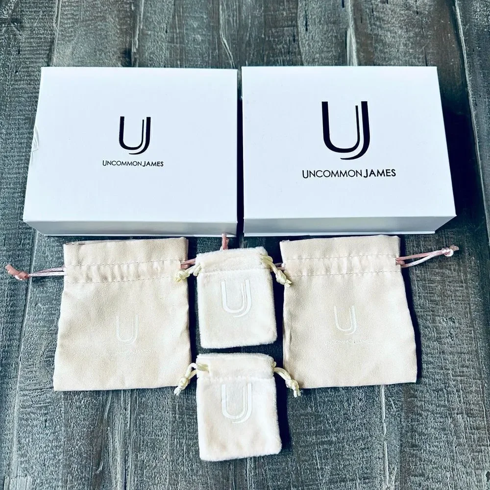 Uncommon James Jewelry Gift Bags Storage Boxes Bundle Lot